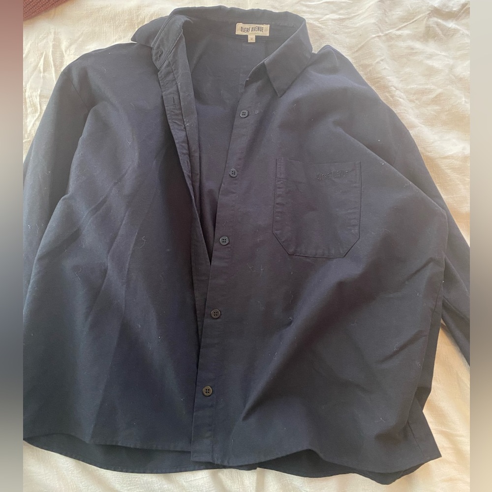 Djerf Avenue Breezy Shirt in Black